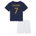 Maillot de foot France Antoine Griezmann #7 Domicile vêtements enfant Monde 2022 Manches Courtes (+ pantalon court)